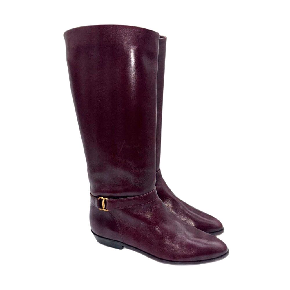 Vintage Dead Stock Etienne Aigner Shelby Boots In Ox Blood - 8.5
